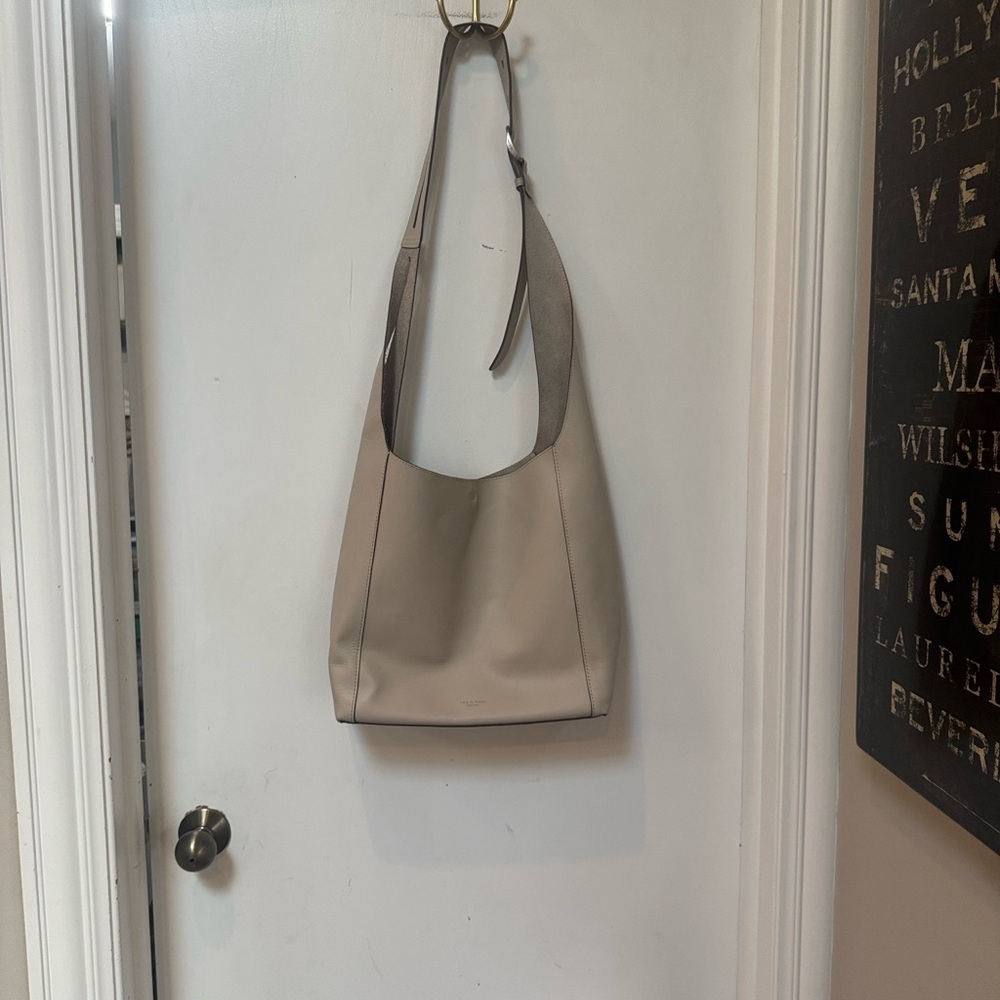 rag & bone Belize Shopper Hobo Shoulder Bag Pebble - Picture 10 of 16